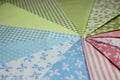 Multicolored fabric cuts Royalty Free Stock Photo