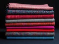 Multicolored Fabric Stack Royalty Free Stock Photo
