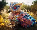 A Multicolored Fantastic Bird - generative AI