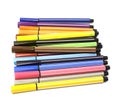 Multicolored Felt-Tip Pens Royalty Free Stock Photo