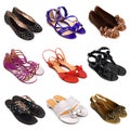 Multicolored female shoes-5