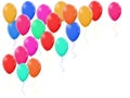 Multicolored festive balloons.