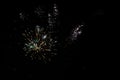 Multicolored fireworks exploding on the sky for New Year Celebration Royalty Free Stock Photo