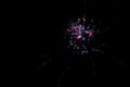 Multicolored fireworks exploding on the sky for New Year Celebration Royalty Free Stock Photo