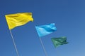 Multicolored Flags Royalty Free Stock Photo