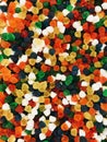 Multicolored gelly candies