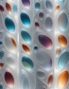 Multicolored Geometric Glass Artwork, Generative AI