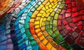 Multicolored glass mosaic background, modern design background