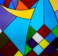 Multicolored glass mosaic background Royalty Free Stock Photo