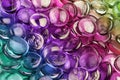 Multicolored glass pebbles