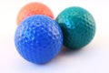 Multicolored Golf Balls Royalty Free Stock Photo
