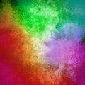 Multicolored grunge paint wall background or texture