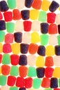 Multicolored gumdrop pattern