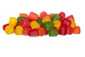 Multicolored Gummy Fruit Candy Royalty Free Stock Photo