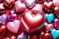 Multicolored hearts background - Valentine Wallpaper Royalty Free Stock Photo