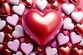 Multicolored hearts background - Valentine Wallpaper Royalty Free Stock Photo