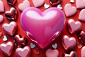 Multicolored hearts background - Valentine Wallpaper Royalty Free Stock Photo