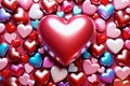 Multicolored hearts background - Valentine Wallpaper Royalty Free Stock Photo