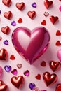 Multicolored hearts background - Valentine Wallpaper Royalty Free Stock Photo