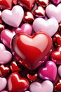 Multicolored hearts background - Valentine Wallpaper Royalty Free Stock Photo