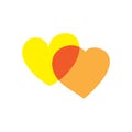 Multicolored Hearts Icon Royalty Free Stock Photo