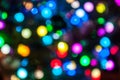 Multicolored holiday lights