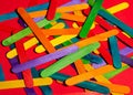 Multicolored Ice Cream Wooden Sticks