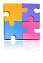Multicolored Jigsaw Puzzle Royalty Free Stock Photo