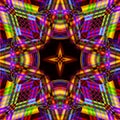 Multicolored square kaleidoscope abstract background illustration Royalty Free Stock Photo