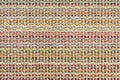 Multicolored knitted fabric background texture. ÃÂ¡olorful fabric with a pattern, Fragment colored wool carpet, bright wicker Royalty Free Stock Photo