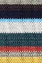 Multicolored knitted fabrick Royalty Free Stock Photo