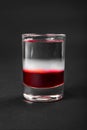 Shot of cocktail isolated black Royalty Free Stock Photo