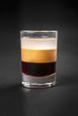 Shot of cocktail isolated black Royalty Free Stock Photo