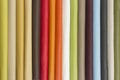 Multicolored leather samples - closeup Royalty Free Stock Photo