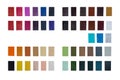 Multicolored leather samples Royalty Free Stock Photo