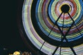 Ferris Wheel Long Exposure at a Carnival Royalty Free Stock Photo