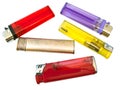 Multicolored lighters Royalty Free Stock Photo