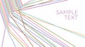 Multicolored lines abstract background. Electric wire Royalty Free Stock Photo