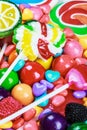 Multicolored lollipops, candy and chewing gum Royalty Free Stock Photo