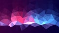 Multicolored low poly background. Magic abstract polygon design