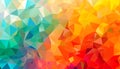 multicolored low poly geometric abstract background of effect geometric triangles Royalty Free Stock Photo