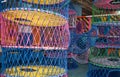 Macro thread webs on a playground