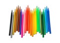 Multicolored markers or felt-tip pens