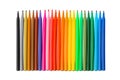 Multicolored markers or felt-tip pens