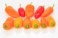 Multicolored Mini Sweet Bell pepper