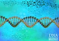Multicolored Molecule DNA background