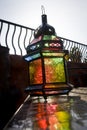 Multicolored moroccan lamp