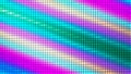 Multicolored mosaic background in technology concept. Abstract rainbow LED squares. Technology digital square color Royalty Free Stock Photo