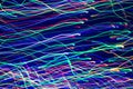 Multicolored motion blurred lights pattern Royalty Free Stock Photo