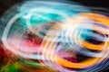 Multicolored motion blurred lights pattern Royalty Free Stock Photo